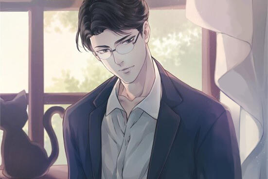 shen wei looking at the viewer, a slight smile on his face